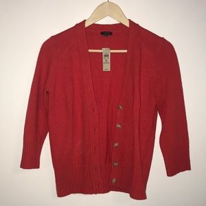 Ann Taylor Orange cardigan Size Medium NWT